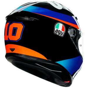 Agv K6 réplica Marini Sky Racing Team 2021 Casco Negro / Azul - Imagen 3