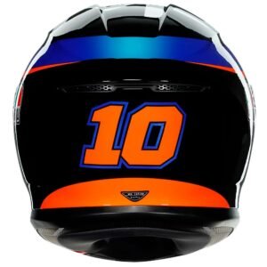 Agv K6 réplica Marini Sky Racing Team 2021 Casco Negro / Azul - Imagen 4