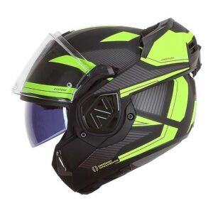 MODULAR LS2 FF906 ADVANT REVO HELMET MATT BLACK / YELLOW - Image 3