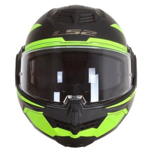MODULAR LS2 FF906 ADVANT REVO HELMET MATT BLACK / YELLOW - Image 5