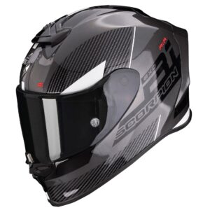 SCORPION EXO R1 EVO AIR FINAL HELMET GREY / BLACK / WHITE - Image 1
