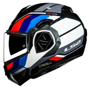 MODULAR LS2 FF906 ADVANT SPORT HELMET BLACK / BLUE / RED - Image 3