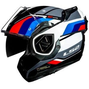 MODULAR LS2 FF906 ADVANT SPORT HELMET BLACK / BLUE / RED - Image 4