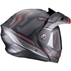 SCORPION ADX2 CARRERA TRAIL MODULAR HELMET RED - Image 3