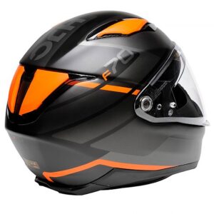 HJC F70 TINO HELMET BLACK / ORANGE - Image 3