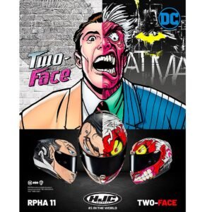 HJC RPHA11 TWO FACE DC COMICS HELMET BLACK / RED - Image 5