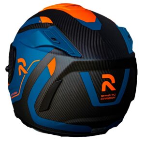 Hjc Rpha70 Carbon Reple Casco Azul / Naranja - Imagen 3