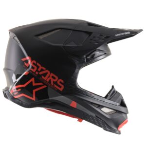 Alpinestars Supertech Sm8 Echo Cross / Casco Enduro Negro / Gris / Rojo - Imagen 4