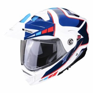 SCORPION ADX2 Camino White / Blue / Red Modular Helmet