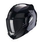 SCORPION Exo Tech Evo Solid Black Gloss Modular Helmet