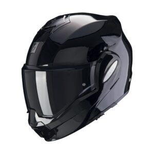 SCORPION Exo Tech Evo Solid Black Gloss Modular Helmet