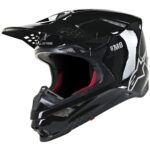 ALPINESTARS Supertech SM8 Solid Black Gloss Motocross Helmet