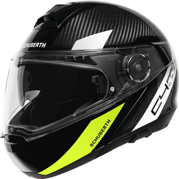 SCHUBERTH C4 Pro Carbon Avio Black / Yellow Modular Helmet