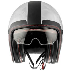 Jet Casco Premier Vintage Platinum Dr Do92Bm - Gris / Negro / Rojo - Imagen 3