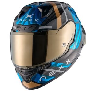 NEXX X.R3R SWIRL HELMET - LIGHT BLUE - Image 2