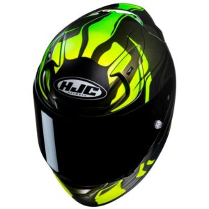 HJC RPHA 12 LAWIN HELMET - BLACK / FLUORESCENT - Image 3