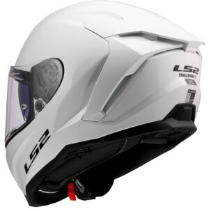 LS2 FF817 CHALLENGER II MONOCOLOR HELMET - WHITE - Image 3