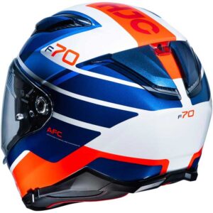 HJC F70 Tino Blue / Orange Full-Face Helmet