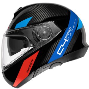 SCHUBERTH C4 Pro Carbon Avio Black / Blue Modular Helmet