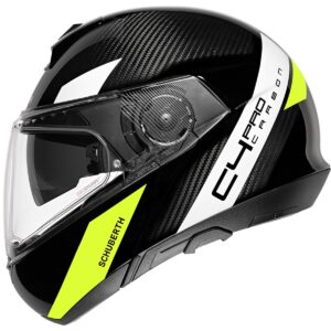 SCHUBERTH C4 Pro Carbon Avio Black / Yellow Modular Helmet