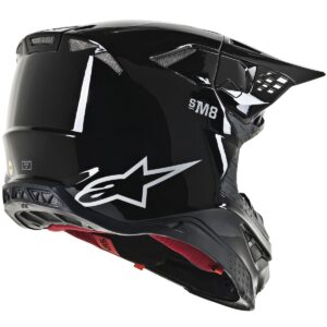 ALPINESTARS Supertech SM8 Solid Black Gloss Motocross Helmet