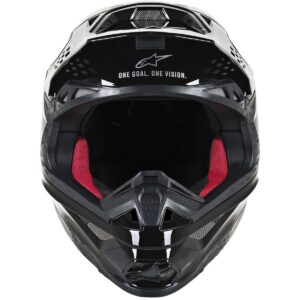 ALPINESTARS Supertech SM8 Solid Black Gloss Motocross Helmet