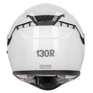 130R Kashima Gloss White Helmet - Image 4