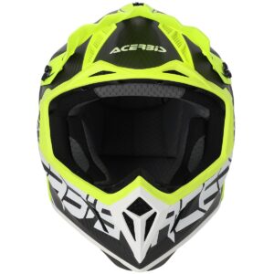 ACERBIS Steel Carbon Black / Fluo Yellow Helmet - Image 3
