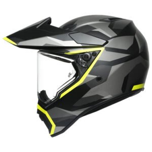 AGV AX9 Siberia Matt Black / Yellow Fluo Helmet - Image 5