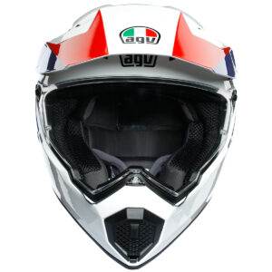 AGV AX9 Atlante White / Blue / Red Helmet - Image 5