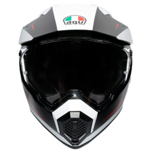 AGV AX9 Pacific Road Matt Black / White / Red Helmet - Image 5