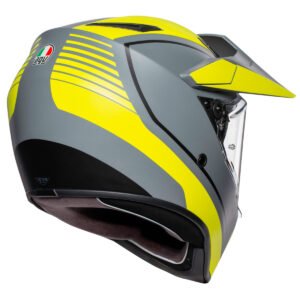 AGV AX9 Pacific Road Matt Grey / Yellow Fluo / Black Helmet - Image 3