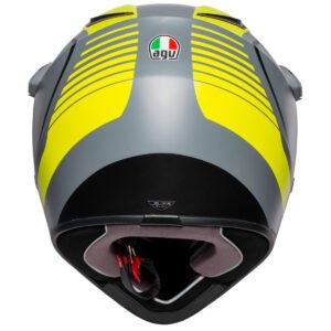 AGV AX9 Pacific Road Matt Grey / Yellow Fluo / Black Helmet - Image 4
