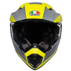 AGV AX9 Pacific Road Matt Grey / Yellow Fluo / Black Helmet - Image 5
