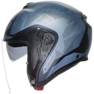 AGV Irides Matt Blue / Grey Helmet - Image 3