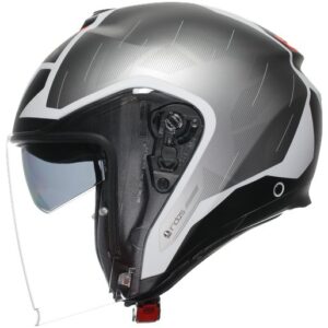 AGV Irides Trieste Black / White / Red Helmet - Image 3