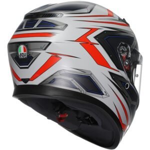 AGV K3 MPLK Espacio Matt Blanco / Rojo Casco Fluo - Imagen 3