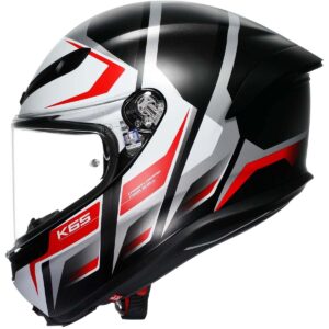 AGV K6-S Karve Matt Black / White / Red Helmet - Image 3