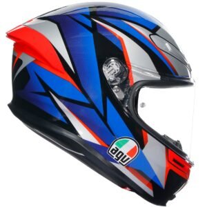 Casco AGV K6 S Slashcut Negro / Azul / Rojo - Imagen 2