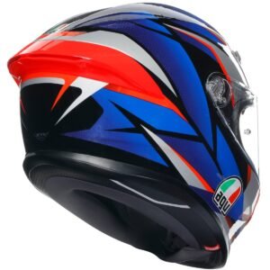 Casco AGV K6 S Slashcut Negro / Azul / Rojo - Imagen 3