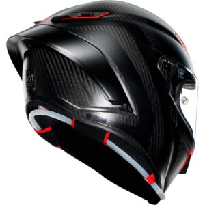 AGV Pista GP RR E2206 Intrepido Matt Carbon / Black / Red Helmet - Image 3