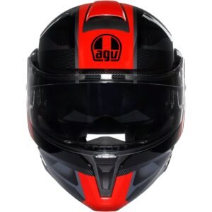 AGV Streetmodular E2206 Ledro Black / Red Helmet - Image 3