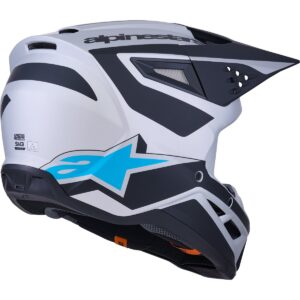 ALPINESTARS S-M3 Calor Plata / Azul / Negro Matt 2026 Casco - Imagen 4