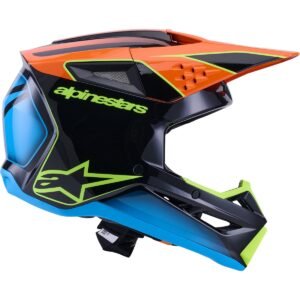 ALPINESTARS S-M3 Fray Negro / Naranja / Amarillo Fluo 2026 Casco - Imagen 5