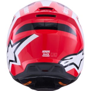 ALPINESTARS S-M3 Heat Red / White / Black 2026 Helmet - Image 3