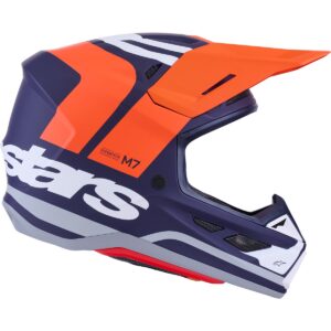 ALPINESTARS S-M7 Core Orange / Blue Matt 2026 Helmet - Image 5