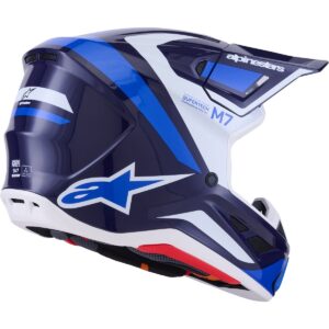 ALPINESTARS S-M7 Rise Blue / White 2026 Casco - Imagen 4