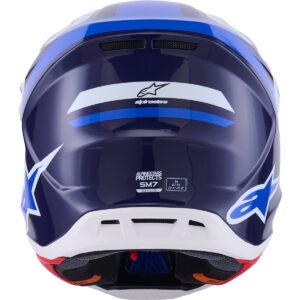 ALPINESTARS S-M7 Rise Blue / White 2026 Casco - Imagen 3