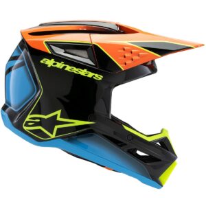 ALPINESTARS S-M3 Youth Fray Black / Orange / Yellow Fluo 2025 Helmet - Image 5