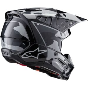 ALPINESTARS S-M5 Rover 2 Negro / Plata brillante casco 2024 - Imagen 2